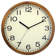 Часы настенные, круглые, цвет корпуса коричневый, дерево, Ø30,5см, WD200920 Apeyron