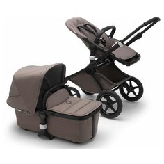 Универсальная коляска Bugaboo Fox 2 complete (2 в 1), mineral black/taupe, цвет шасси: черный