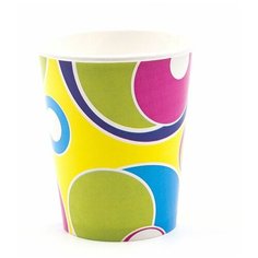 Стакан бумажный праздничный Круги 250 мл 6 шт Творческий центр Сфера