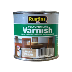 Лак Rustins Polyurethane Matt Clear Varnish матовый полиуретановый бесцветный 0.25 л