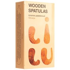 IRISK PROFESSIONAL Irisk, шпатели деревянные в коробке LILU (150х18х1,5 мм), 100 шт