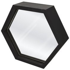 Полка OKTAUR Декоративная полка "Сота" PINE, черный