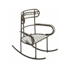 KB2761 Металлическое кресло-качалка, корич. 7*5*8см Астра Astra & Craft