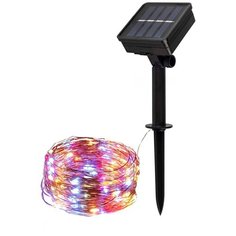 Светильник ФАZА садовый солнечный "Декоративная нить" SLR-G03-100M (100 LED мультицвет.) 11,9 м