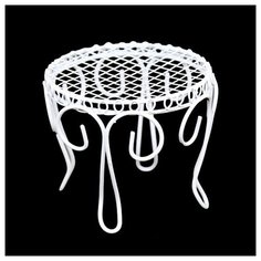 AF09 Стол витой, 7*7см (белый) Astra & Craft