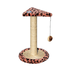 Когтеточка с треугольной полкой +игрушка, ЗООНИК