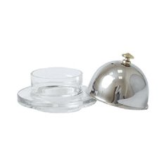 Икорница с крышкой; нерж.,стекло; 50мл, Eternum, арт. 507, eternum, арт. 507