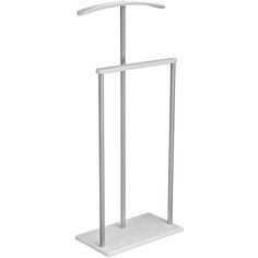 Вешалка костюмная Дэви 1 металлик/белый Мебелик