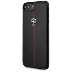 Чехол Ferrari для iPhone 7 Plus/8 Plus Heritage W Hard Leather Black