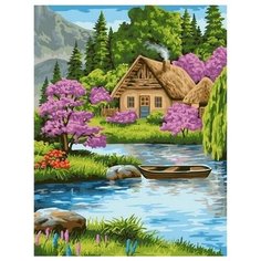 PaintBoy Картина по номерам Домик в горах 40x50 см (GX39012)