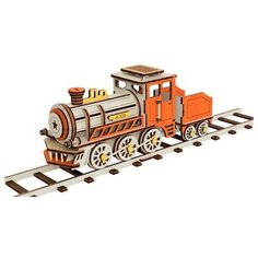 Rezark Пазл 3D фанера Паровоз 6x140x6 см (MW-3013)