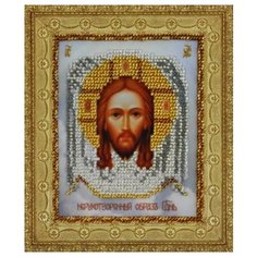 Картины бисером Вышивка бисером Спас Нерукотворный 7.5x9 см (Р-106)