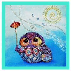 Картины бисером Вышивка бисером Веселые совята 10 19x19 см (Р-138)