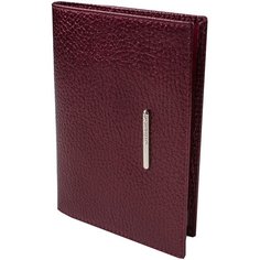 Обложка для паспорта Dimanche "Nice" вишневый перламутр 10055, натуральная кожа