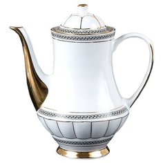 Кофейник Cmielow Берни (1.1 л) белый/зеленый