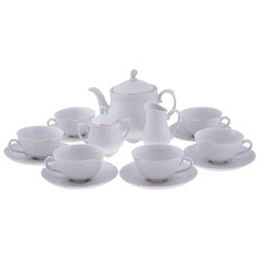 Чайный сервиз Cmielow Rococo (Золотая Линия), 6 персон, 15 предм.