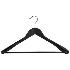 Вешалка Attache Анатомическая деревянная с перекладиной CU9632М черный