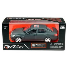 Машинка металлическая Uni-Fortune RMZ City 1:32 Mercedes Benz E63 AMG, инерционная, черный матовый цвет