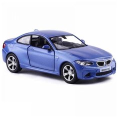 Машинка металлическая Uni-Fortune RMZ City 1:36 BMW M2 COUPE with Strip инерционная, 2 цвета (синий), 11,80х4,90х3,73 см