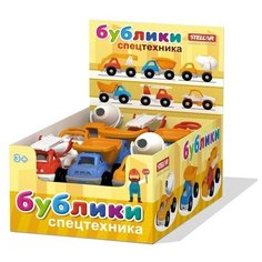 Машинка "Бублик" Спецтехника в шоу-боксе в упаковке 7 шоубоксов по 18шт. Стеллар