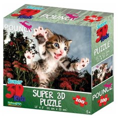 Пазл Prime 3D Пушистый охотник 100 элементов