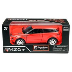 Машинка металлическая Uni-Fortune RMZ City 1:32 Range Rover Evoque, инерционная, красный матовый цвет, 16.5 x 7.5 x 7 см