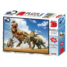 Пазл Prime 3D Тираннозавр против трицератопса 500 элементов