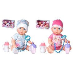 Игровой набор JUNFA Пупс 35см с акссесуарами со звуковыми эффектами, 2 вида в коллекции