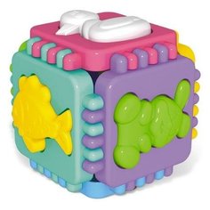 Сортер Куб Логический Весёлые зверята Стеллар