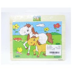 Пазлы деревянные 18,5х15х0,5 см Junfa Toys