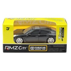Машинка металлическая Uni-Fortune RMZ City 1:64 Porsche Panamera, без механизмов, черный матовый цвет