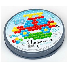 Мозаика круглая шестигранная 120 эл (пластиковая коробка) Десятое королевство