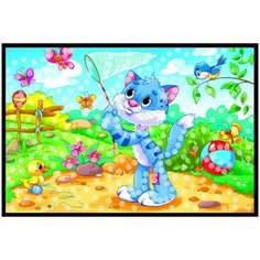 Мозаика из пайеток. А4+. Милый котик