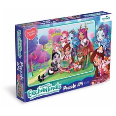 Пазл 104. Энчантималс. Всегда вместе+наклейки Origami