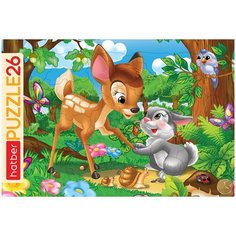 Пазл в рамке Hatber Олененок и зайчонок 26 элементов, формат А4, 300Х200мм