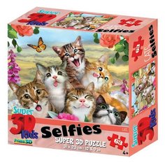 Пазл Prime 3D 63 Кошки селфи