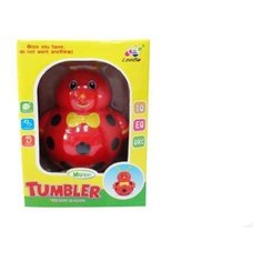 Игрушка для малышей. Неваляшка Божья коровка, звуковые эффекты, 13x19x12см Junfa Toys