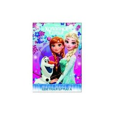 Бумага цветная 8 цветов, 16 листов "Холодное сердце" размер 290*205 мм. Centrum