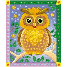 Мозаика из пайеток. А4. Сова Рыжий кот