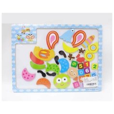 Мозаика магнитная Петух, бабочка, гусеница 30х23х0,5 см Junfa Toys