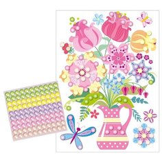 Набор для творчества. Аппликация бусинами Букет Перламутровая сказка (европодвес) Десятое королевство