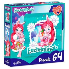 Пазл 64 Энчантималс Бри Кровля и Твист (магнитик в подарок) Origami