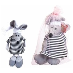 Мышка в тельняшке, 16 см игрушка мягкая в подарочном мешочке A Btoys