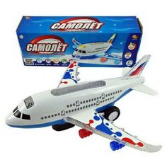 Самолет эл/мех со световыми и звуковыми эффектами, в коробке A Btoys