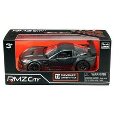 Машинка металлическая Uni-Fortune RMZ City 1:32 Chevrolet Corvette C6.R,инерционная, серый матовый цвет, 16.5 x 7.5 x 7см
