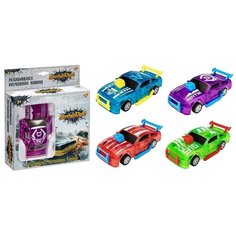 Машинка 1:32, разбивающаяся, инерционная, 4 цвета в ассортименте A Btoys