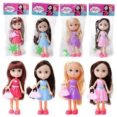 Кукла-мини с длинными волосами, 15см, с аксессуарами, 4 вида Junfa Toys