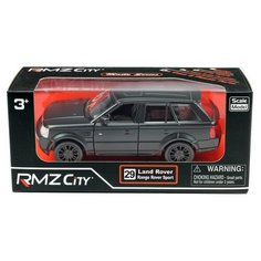 Машинка металлическая Uni-Fortune RMZ City 1:32 Range Rover Sport, инерционная, черный матовый цвет, 16.5 x 7.5 x 7 см