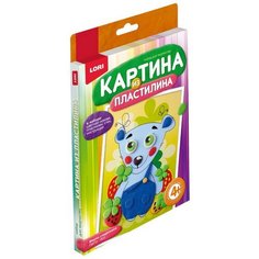 Картина из пластилина "Мишка сладкоежка" Lori