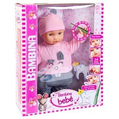 Кукла DIMIAN Bambina Bebe Пупс "Мой первый зуб", звуковые эффекты 46 см